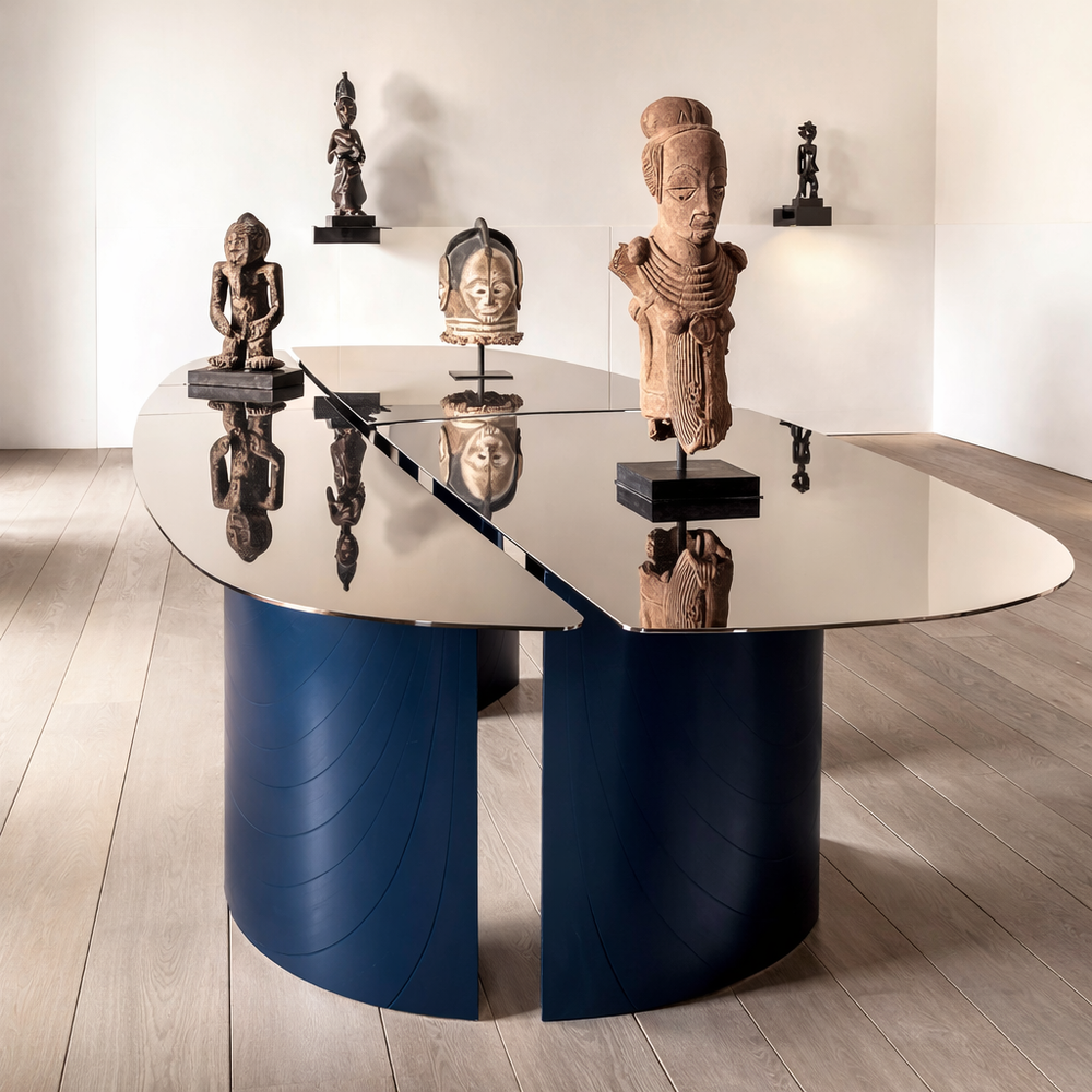 Selo Mirror Top Dining Table