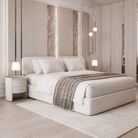 Asha Modern Upholstered Platform Bed