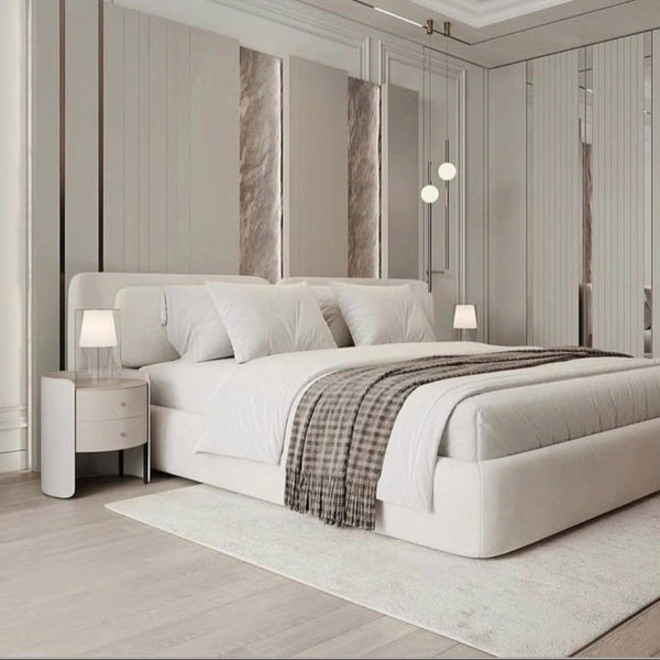 Asha Modern Upholstered Platform Bed