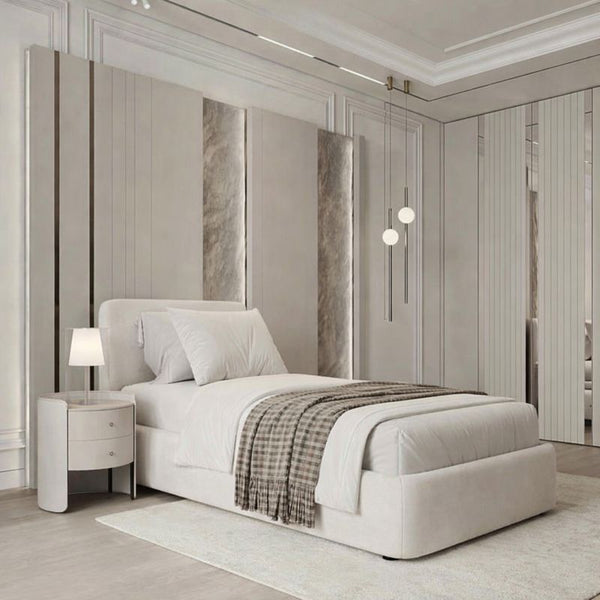 Asha Modern Upholstered Platform Bed